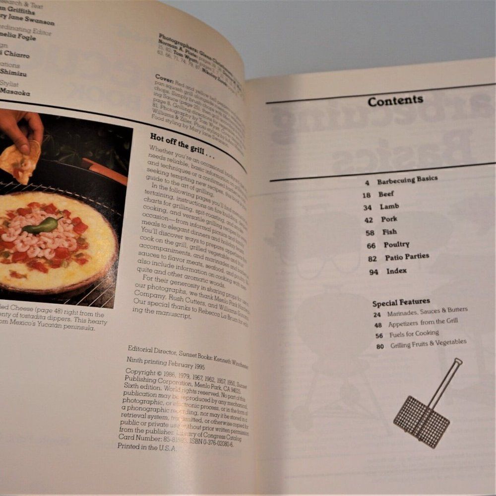 Sunset Magazine Barbeque Cook Book Vintage 1995 Paperback - Picture 4 of 10